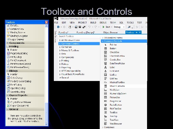 Toolbox and Controls 