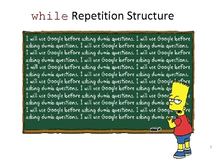 while Repetition Structure 3 