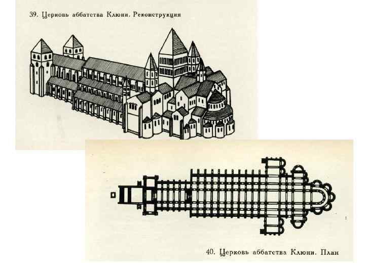 План монастырского комплекса в клюни