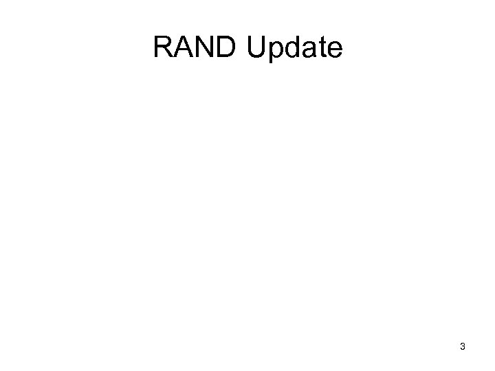 RAND Update 3 