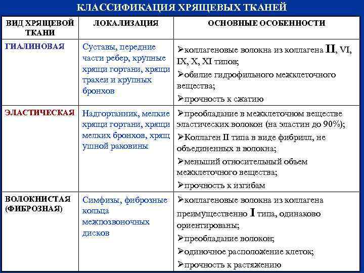 Общие свойства соединительных тканей