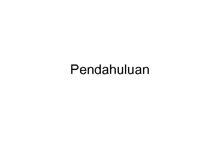 Pendahuluan 