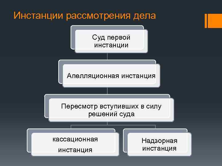 Схема суды второй инстанции