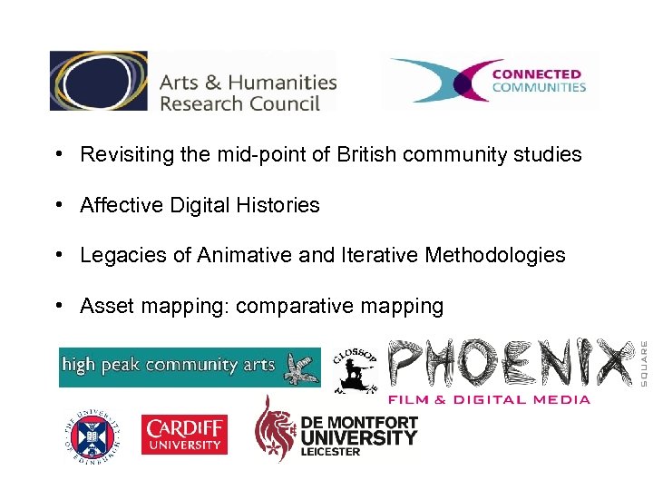 Community and heritage geographies • Revisiting the mid-point of British community studies • Affective