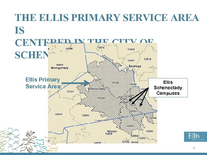 THE ELLIS PRIMARY SERVICE AREA IS CENTERED IN THE CITY OF SCHENECTADY Ellis Primary