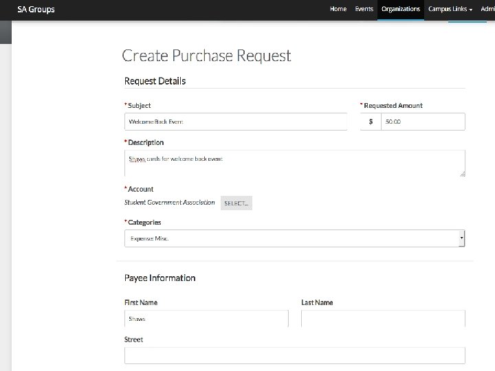 Club Training | Student Events and Organizations Committee 