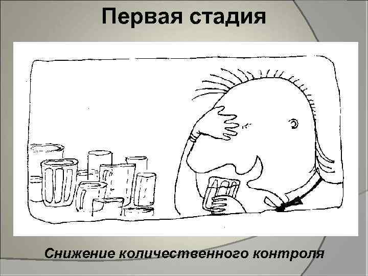 Первая стадия Снижение количественного контроля 