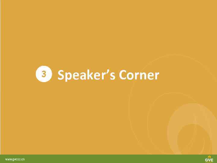 3 Speaker’s Corner 