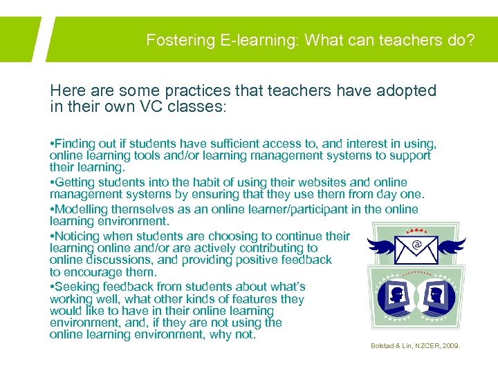 Fostering E-learning: What can teachers do? Here are some practices that teachers have adopted