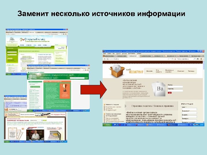 Заменит несколько источников информации 