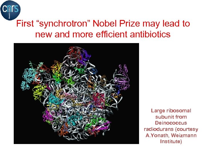 First “synchrotron” Nobel Prize may lead to new and more efficient antibiotics P. 7