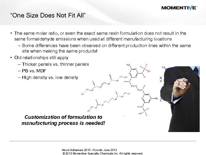 “One Size Does Not Fit All” • The same molar ratio, or even the