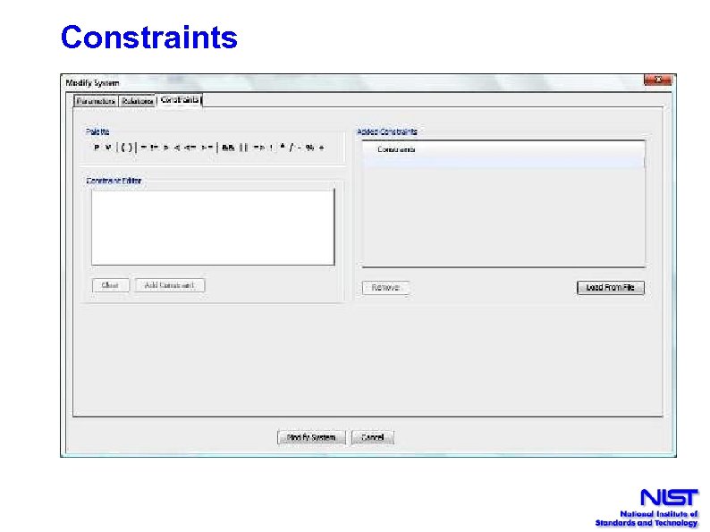 Constraints 