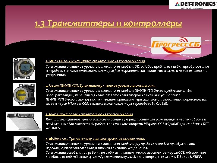 1. 3 Трансмиттеры и контроллеры 1. UD 10 / UD 20. Трансмиттер сигналов уровня