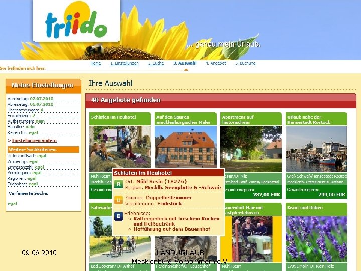 09. 06. 2010 LANDURLAUB Mecklenburg-Vorpommern e. V. 