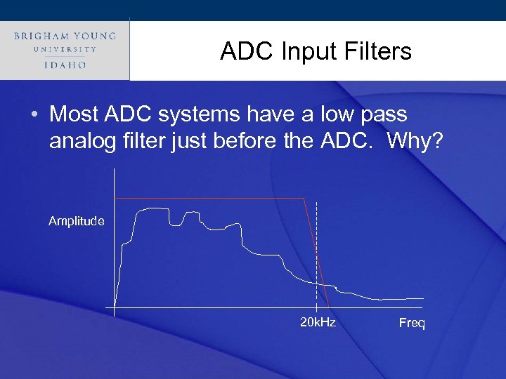 Click. ADC Input Filters style to edit Master title • Most ADC systems have