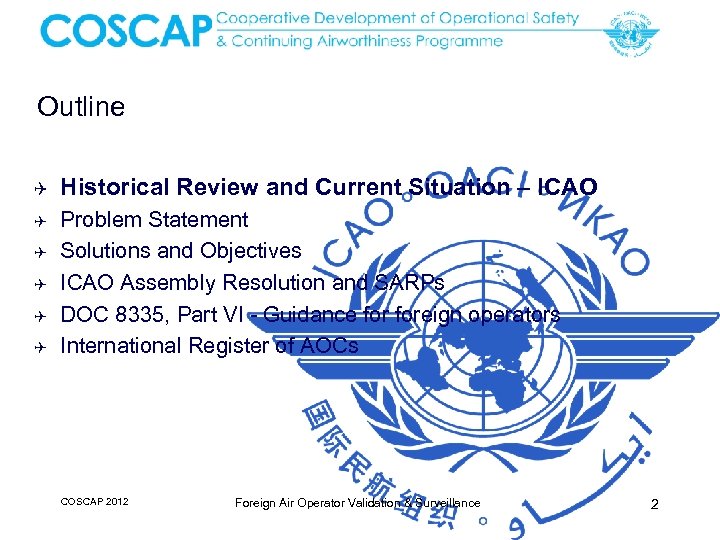 Outline Q Historical Review and Current Situation – ICAO Q Problem Statement Solutions and