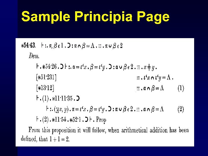 Sample Principia Page 
