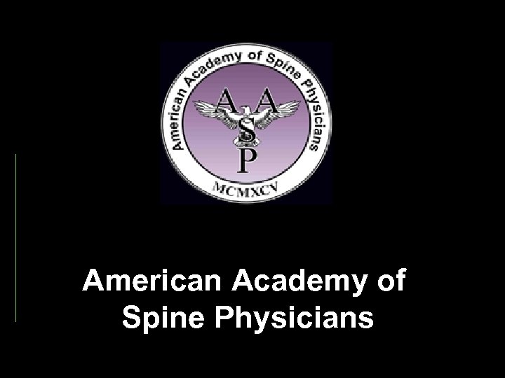 American Academy of Spine Physicians 