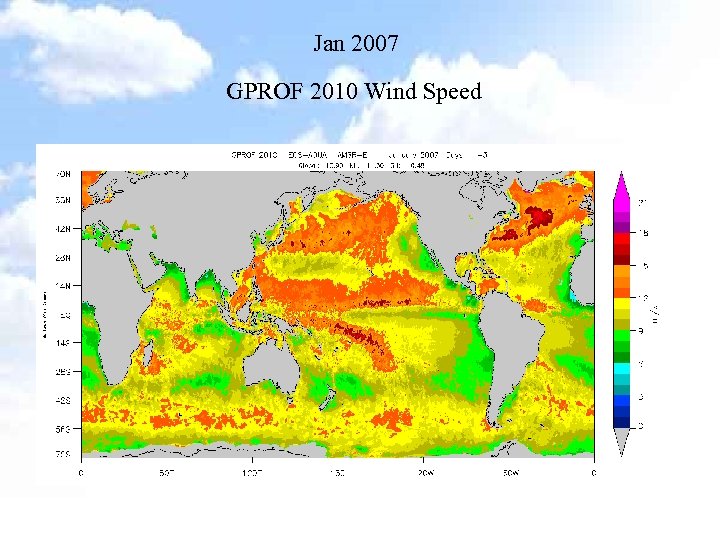 Jan 2007 GPROF 2010 Wind Speed 