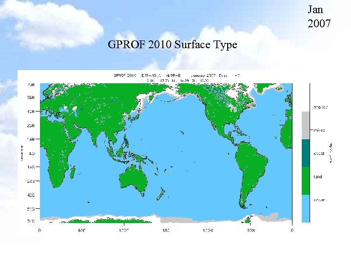 Jan 2007 GPROF 2010 Surface Type 