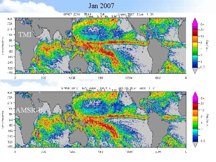Jan 2007 TMI AMSR-E 