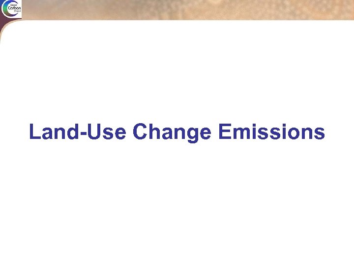 Land-Use Change Emissions 