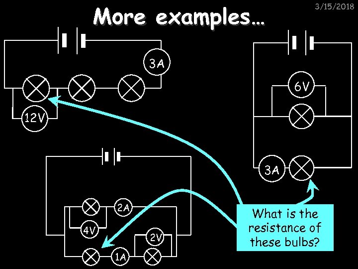 More examples… 3/15/2018 3 A 6 V 12 V 3 A 2 A 4