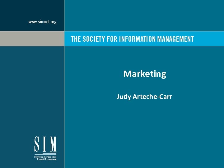 Marketing Judy Arteche-Carr 
