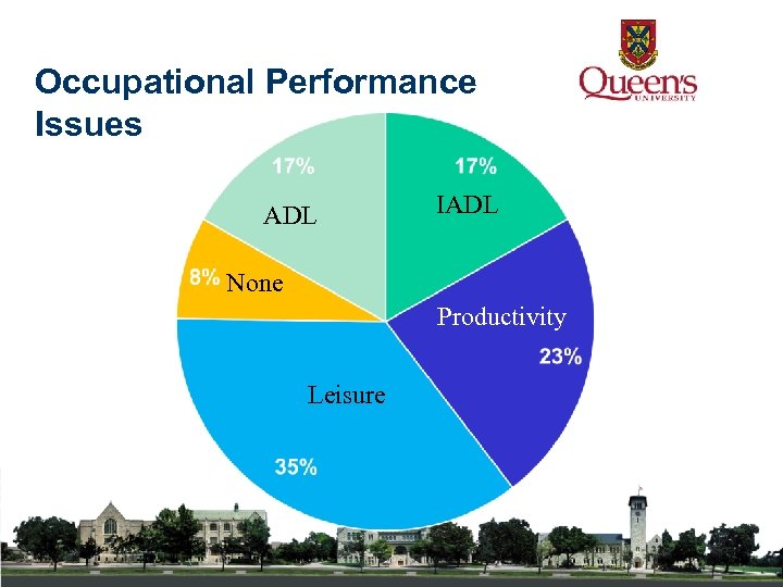 Occupational Performance Issues ADL IADL None Productivity Leisure 