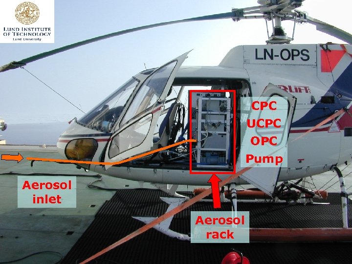 CPC UCPC OPC Pump Aerosol inlet Aerosol rack 