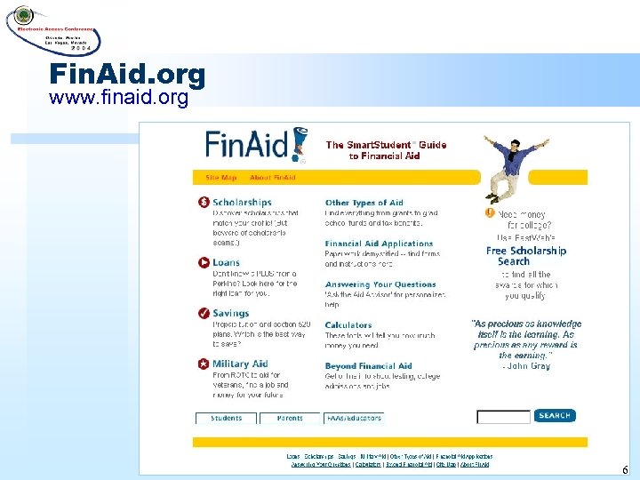 Fin. Aid. org www. finaid. org 6 