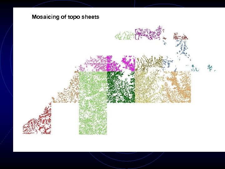 Mosaicing of topo sheets 