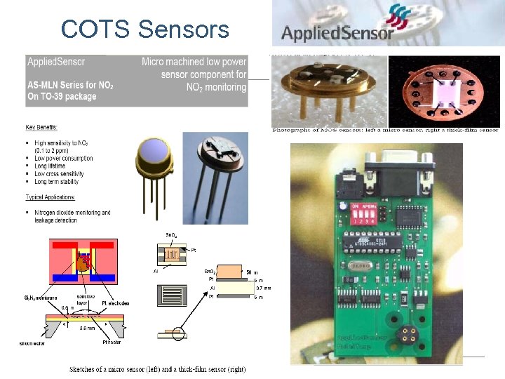 COTS Sensors Dan O. Popa, EE 5349 Microsystems, Summer 2015 