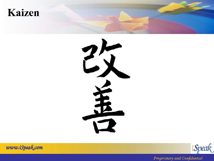 Kaizen www. i. Speak. com Proprietary and Confidential 