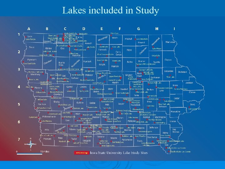 Lakes included in Study 