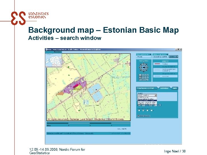 Background map – Estonian Basic Map Activities – search window 12. 09. -14. 09.