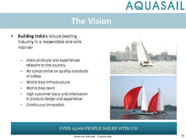 The Vision • Building India’s leisure boating industry in a responsible and safe manner