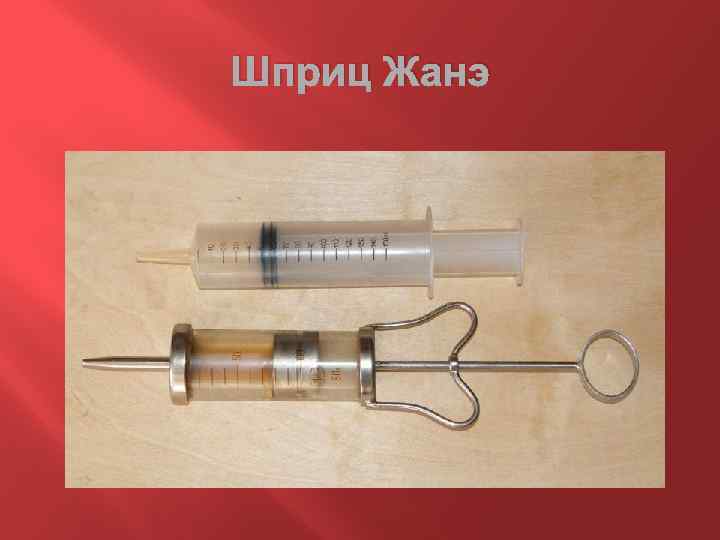 Шприц Жанэ 