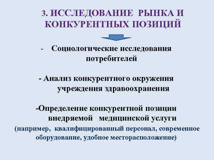 3. ИССЛЕДОВАНИЕ РЫНКА И КОНКУРЕНТНЫХ ПОЗИЦИЙ - Социологические исследования потребителей - Анализ конкурентного окружения