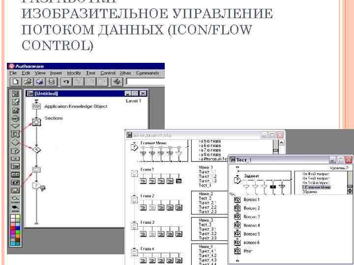 РАЗРАБОТКИ ИЗОБРАЗИТЕЛЬНОЕ УПРАВЛЕНИЕ ПОТОКОМ ДАННЫХ (ICON/FLOW CONTROL) 30 