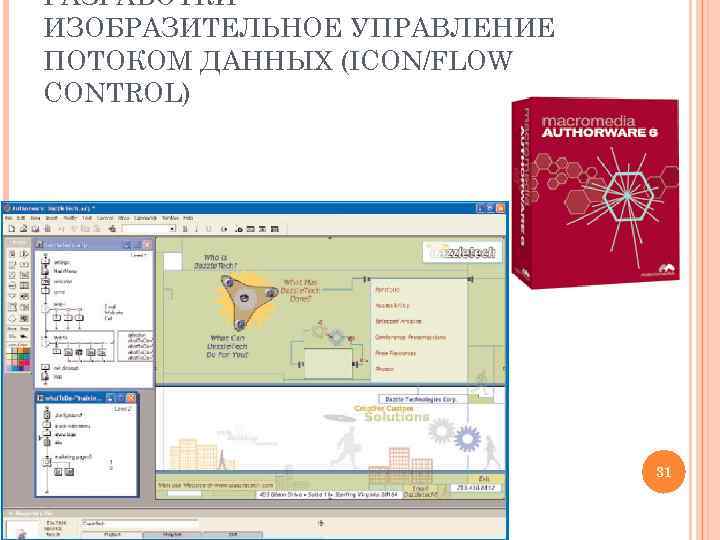 РАЗРАБОТКИ ИЗОБРАЗИТЕЛЬНОЕ УПРАВЛЕНИЕ ПОТОКОМ ДАННЫХ (ICON/FLOW CONTROL) 31 