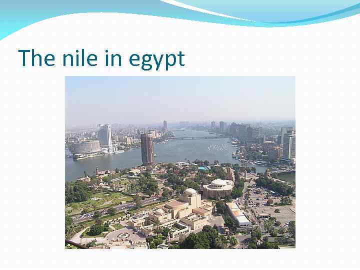 The nile in egypt 