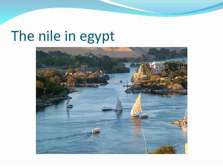 The nile in egypt 