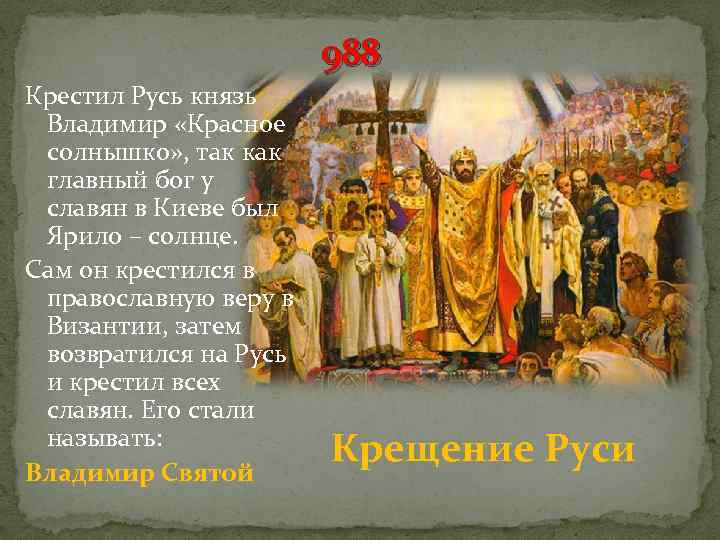 Как русь стала православной проект 4 класс