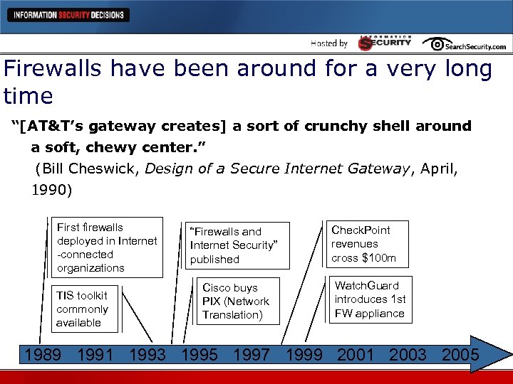 Firewalls have been around for a very long time “[AT&T’s gateway creates] a sort