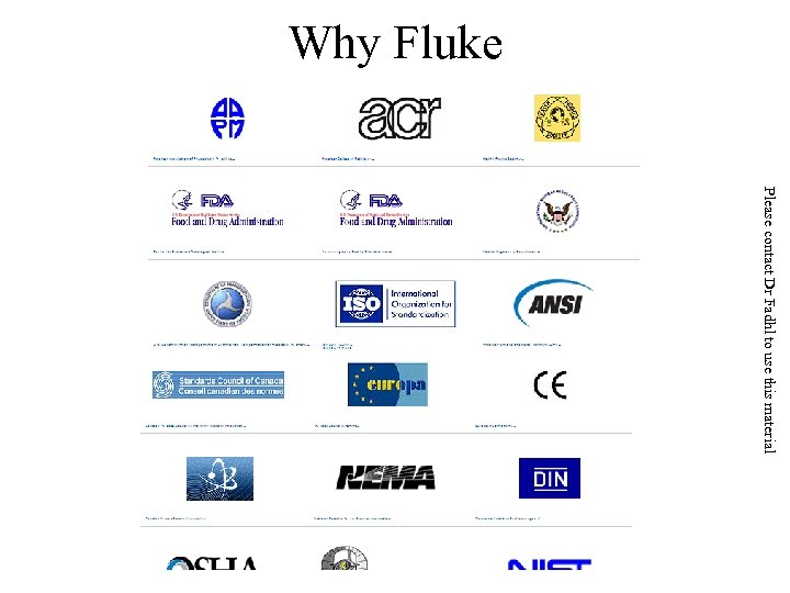 Why Fluke Please contact Dr Fadhl to use this material 