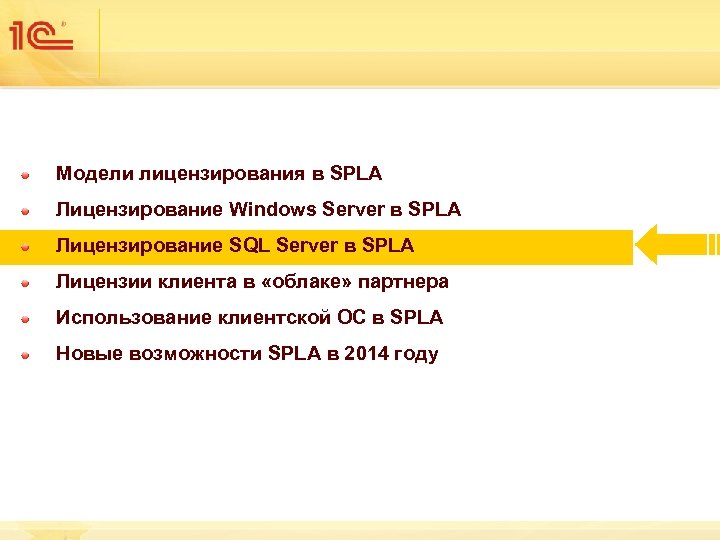 Модели лицензирования в SPLA Лицензирование Windows Server в SPLA Лицензирование SQL Server в SPLA