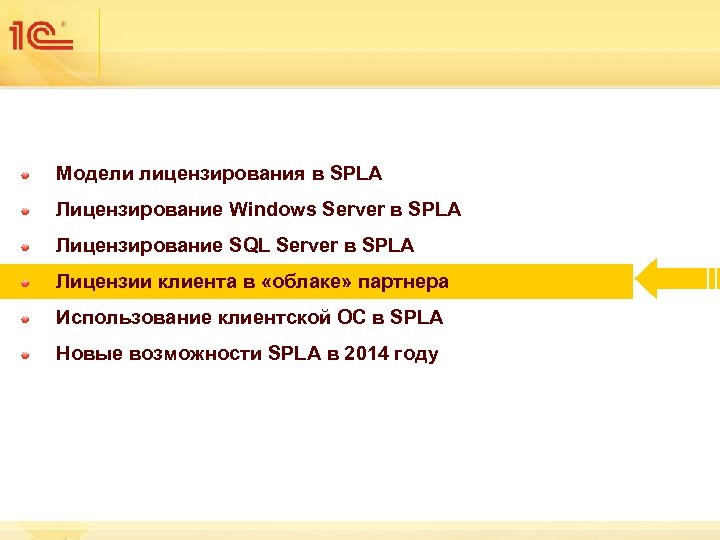 Модели лицензирования в SPLA Лицензирование Windows Server в SPLA Лицензирование SQL Server в SPLA