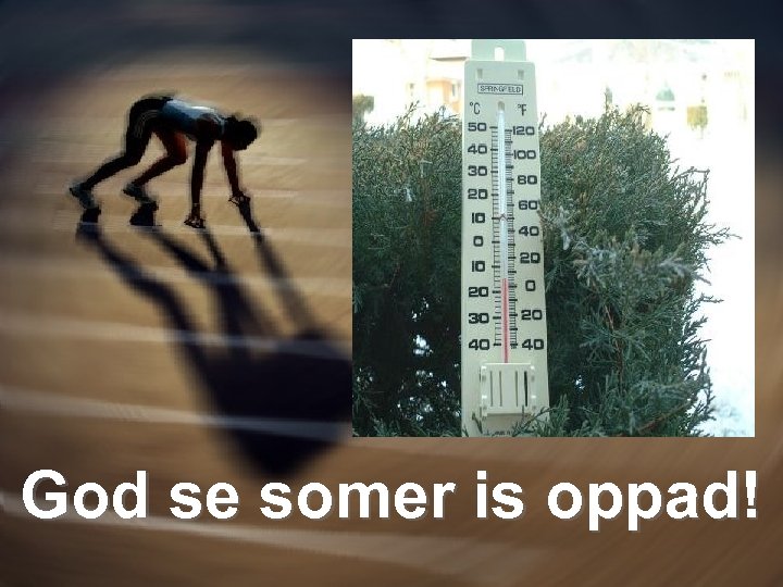 God se somer is oppad! 